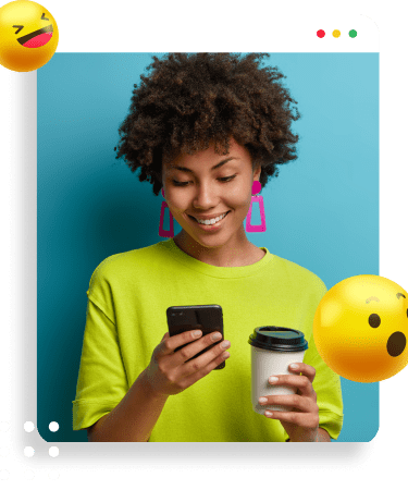 BenSaúde - Blog Imagem de uma mulher segurando um celular e um café